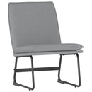 loungestol 52x75x76 cm stof lysegrå