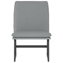loungestol 52x75x76 cm stof lysegrå