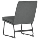 loungestol 52x75x76 cm stof mørkegrå