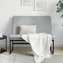bænk 100x75x76 cm stof lysegrå