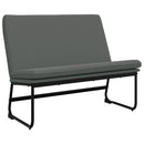 bænk 100x75x76 cm stof mørkegrå