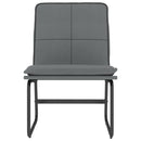 loungestol 54x75x76 cm kunstlæder grå