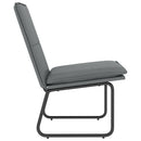 loungestol 54x75x76 cm kunstlæder grå