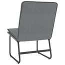 loungestol 54x75x76 cm kunstlæder grå