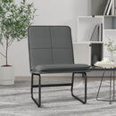 loungestol 54x75x76 cm kunstlæder grå