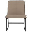 loungestol 54x75x76 cm kunstlæder cappuccinofarvet