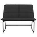 bænk 100x75x76 cm kunstlæder sort