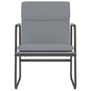 loungestol 55x64x80 cm stof lysegrå