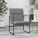 loungestol 55x64x80 cm stof lysegrå