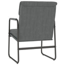 loungestol 55x64x80 cm stof mørkegrå