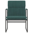 loungestol 55x64x80 cm stof mørkegrøn
