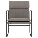 loungestol 55x64x80 cm stof Gråbrun