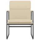 loungestol 55x64x80 cm stof Cremefarvet