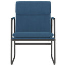 loungestol 55x64x80 cm stof Blå