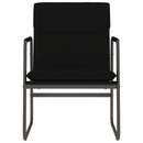 loungestol 55x64x80 cm kunstlæder sort