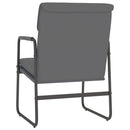 loungestol 55x64x80 cm kunstlæder grå