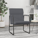 loungestol 55x64x80 cm kunstlæder grå
