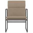 loungestol 55x64x80 cm kunstlæder cappuccinofarvet