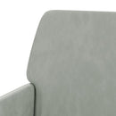 lænestol 62x79x79 cm velour lysegrå