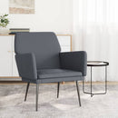 lænestol 62x79x79 cm velour mørkegrå