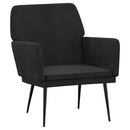 lænestol 62x79x79 cm velour sort