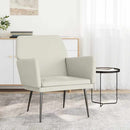 lænestol 62x79x79 cm velour cremefarvet