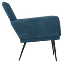 lænestol 62x79x79 cm velour blå