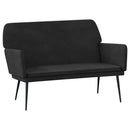bænk 108x79x79 cm velour sort