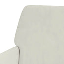 bænk 108x79x79 cm velour cremefarvet