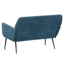bænk 108x79x79 cm velour blå