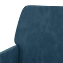 bænk 108x79x79 cm velour blå