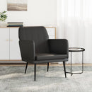 lænestol 61x78x80 cm kunstlæder sort