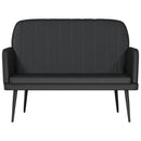 bænk 107x80x81 cm kunstlæder sort