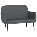 bænk 107x80x81 cm kunstlæder grå