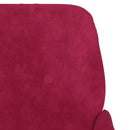 lænestol 62x79x79 cm velour vinrød