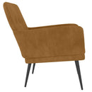 lænestol 62x79x79 cm velour brun