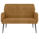 bænk 108x79x79 cm velour brun