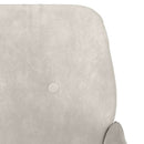 bænk 108x79x79 cm velour cremefarvet
