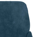 bænk 108x79x79 cm velour blå