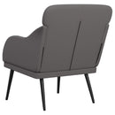 lænestol 63x76x80 cm kunstlæder grå