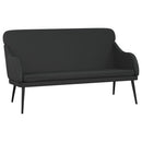 bænk 110x76x80 cm kunstlæder sort