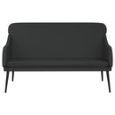 bænk 110x76x80 cm kunstlæder sort