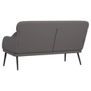 bænk 110x76x80 cm kunstlæder grå