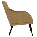 lænestol 63x76x80 cm velour brun