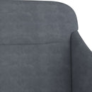 bænk 110x76x80 cm velour mørkegrå