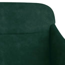 bænk 110x76x80 cm velour Mørkegrøn