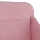 bænk 110x76x80 cm velour Lyserød