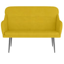bænk 110x76x80 cm velour gul