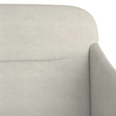 bænk 110x76x80 cm velour cremefarvet