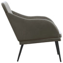 bænk 110x76x80 cm velour mørkegrå